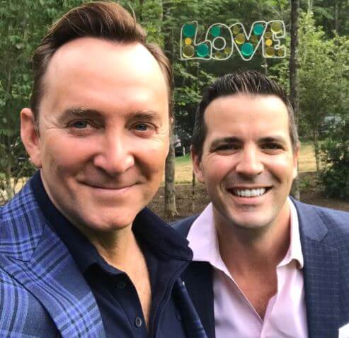Damon Bayles with his partner, Clinton Kelly.